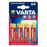 VARTA Batterie Varta stilo (AA) alcaline max tech 4 pezzi